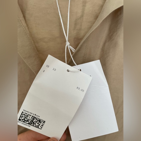 NWT & Other Stories Button-Down Wrap Dress Mini Size 10 - Picture 4 of 6